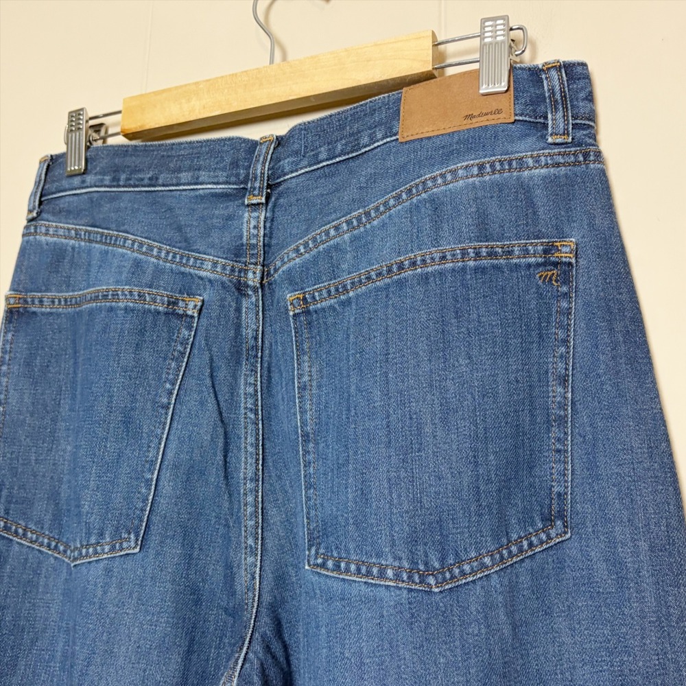 Madewell Superwide-Leg Jeans 29 Denim Trousers Indigo High Rise Wide Leg - Picture 7 of 12